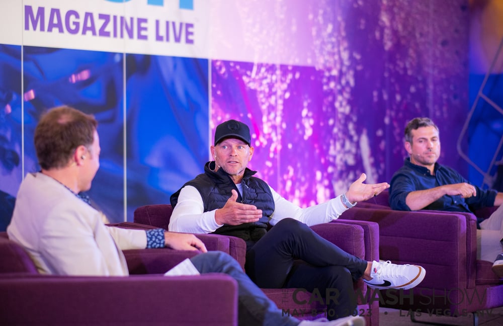 CAR WASH Magazine Editor-in-Chief Matt DeWolf conducts interviews in the CAR WASH Magazine Live Studio on The Show floor