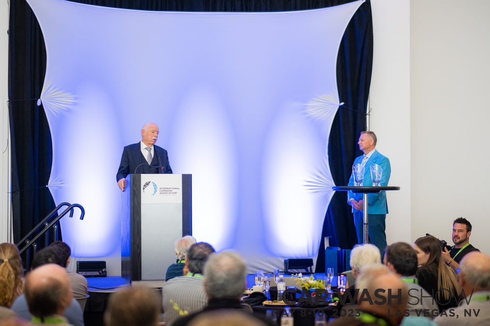 2023 Hall of Fame honoree Frank Dorsa with ICA President Justin Alford